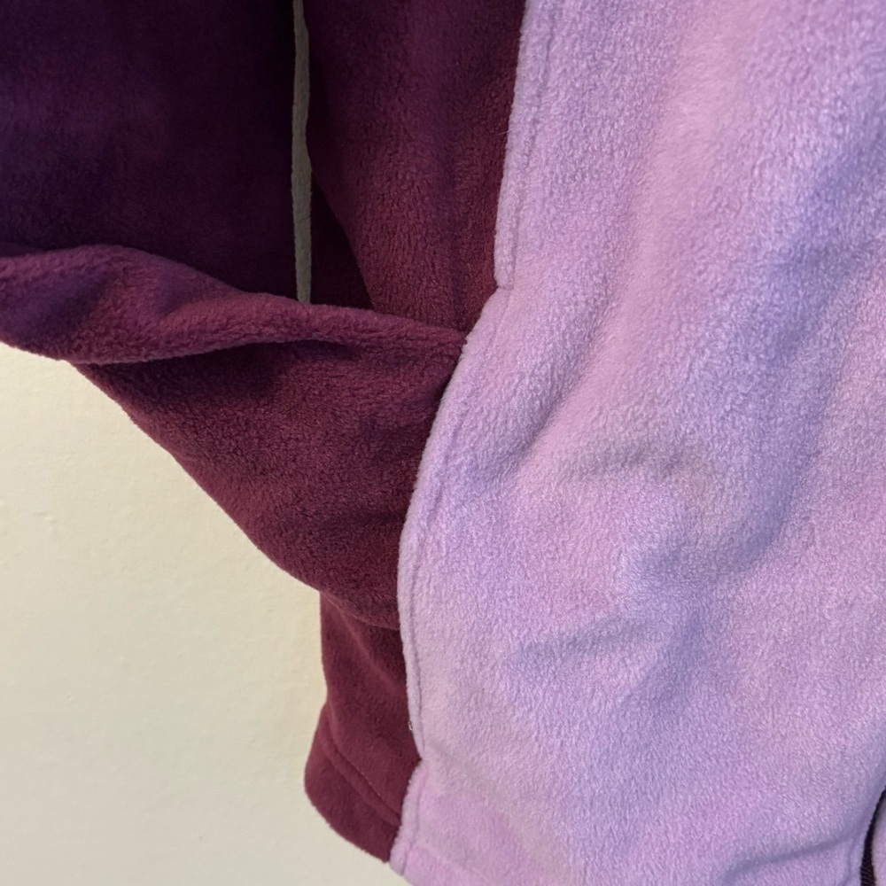Columbia Lavender and Maroon Fleece Jacket - Picture 10 of 11
